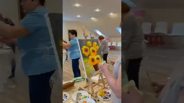 мастер класс с Нерсесом в "Ветеране". Подсолнухи смотреть онлайн