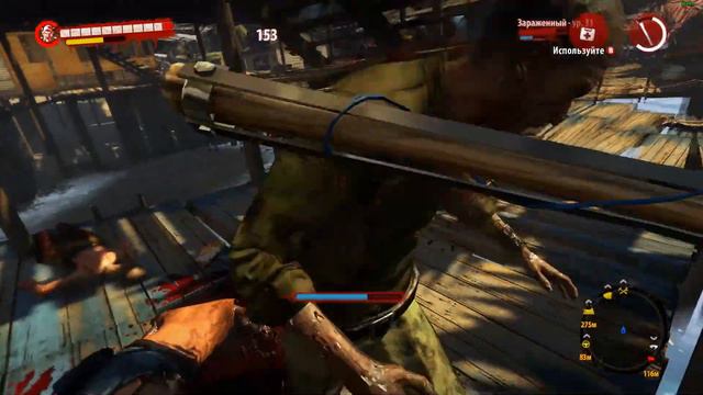 Dead Island: Riptide - зомби не повезло зацепиться за уступ