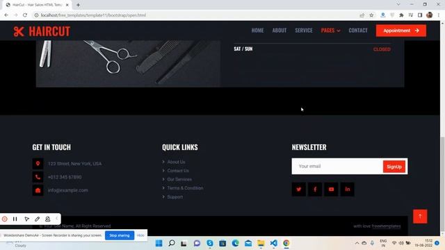 Bootstrap 5 Free Hair Salon Responsive HTML Template смотреть онлайн