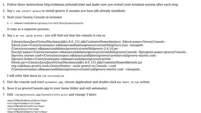 Install groovy console on Mac and make it runnable from dock смотреть онлайн