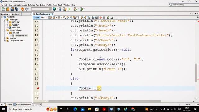 Java Practical 2-B | Implement the following Servlet applications with Cookies and Sessions. смотреть онлайн