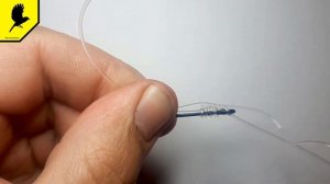 Как привязать большой крючок к толстой леске | Очень крепкий узел