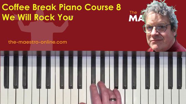 8a Rock Piano Tutorial RH | Coffee Break Piano Course смотреть онлайн