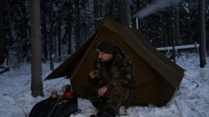 советская палатка / ночевка зимой