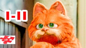 ГАРФИЛД  1 - 2  / Лучшие и Смешное Для настроения - свой трейлер - нарезка "Ненавижу Понедельники"