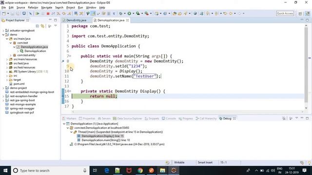 Null Pointer Exception in Java смотреть онлайн