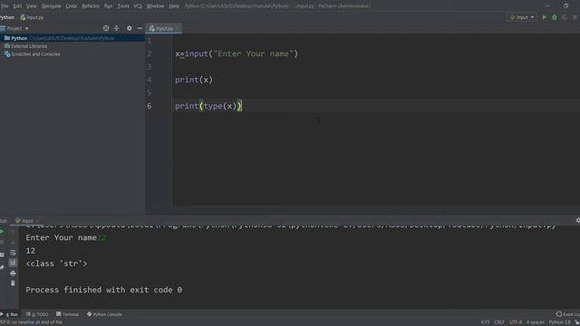 Python Tutorial 4 | Input and it's type casting | pythonSTACK смотреть онлайн