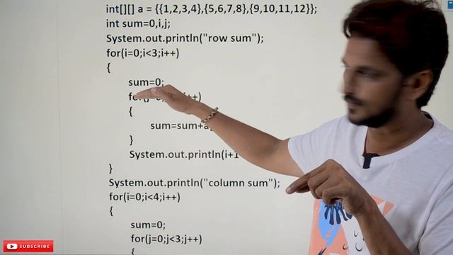 Row and Column wise Sum in Array || Lesson 57 || Java Programming || Learning Monkey || смотреть онлайн