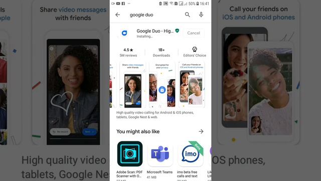 How To Install Google Duo On Android Samsung Galaxy SmartPhone смотреть онлайн