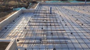 Фундаментная плита 150 кв. с крыльцом и террасой