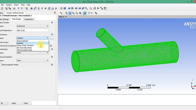 Урок 1.3. Задание граничных условий в CFX-Pre (ANSYS Workbench Fluid Flow) смотреть онлайн