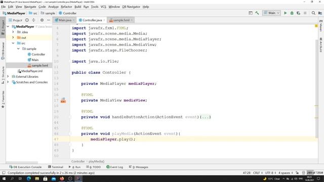 Java - урок 61 (проигрыватель или MediaPlayer в JavaFX) смотреть онлайн