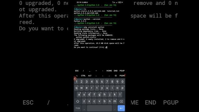 [Tutorial] Cara Downgrade Python versi 3-9 ke versi 3-8 - Termux смотреть онлайн