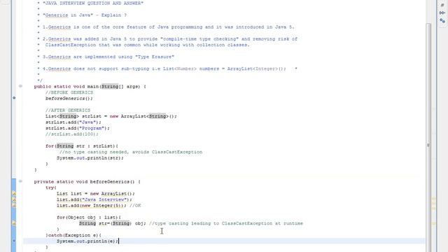 Generic in Java смотреть онлайн