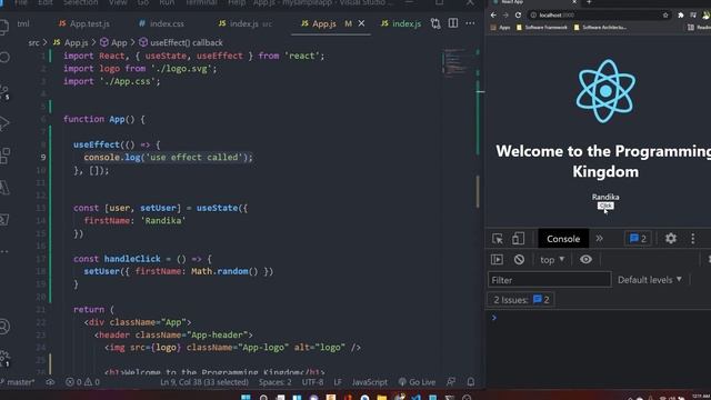 How to use useState and useEffect hooks - React Js Episode 11 | In Sinhala | In 2021 in 30 minutes смотреть онлайн