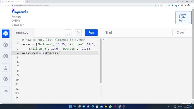 how to copy list elements in python смотреть онлайн