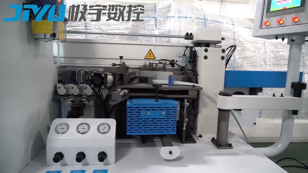 Автоматический кромкооблицовочный станок JIYU JY-468 смотреть онлайн