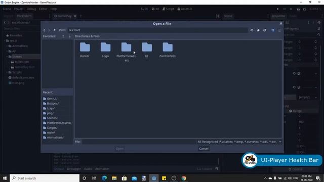 Godot 2D Platformer Game Tutorial - Part 12 - UI Player Health Bar смотреть онлайн