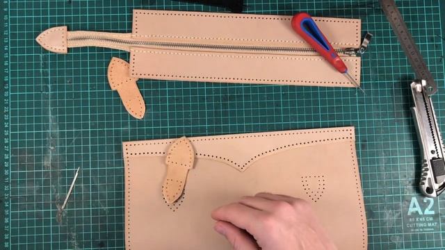 Making a Leather women's bags. Процесс изготовления женской сумки из кожи. смотреть онлайн