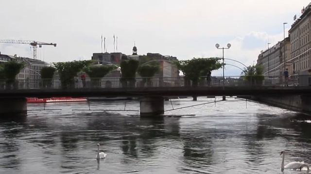 Geneve. Summer. Switzerland. Женева, Швейцария смотреть онлайн