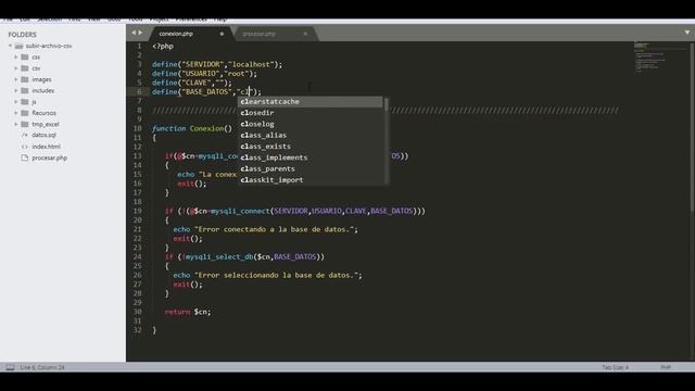 Creando la conexion a la base de datos con php y mysql. Parte 4 смотреть онлайн