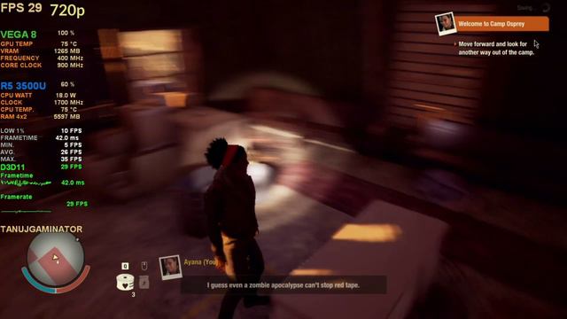 STATE OF DECAY 2 | ASUS AMD RYZEN 5 3500U | 8GB RAM | VEGA 8 | BENCHMARK смотреть онлайн