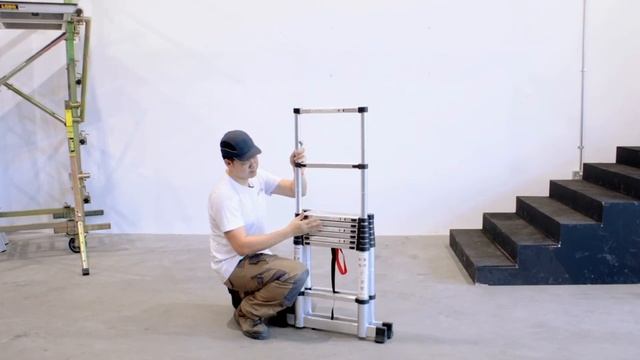 How to open and close a telescopic ladder safely смотреть онлайн