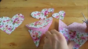 3Д-Открытка с сердечками. Объемные открытки своими руками