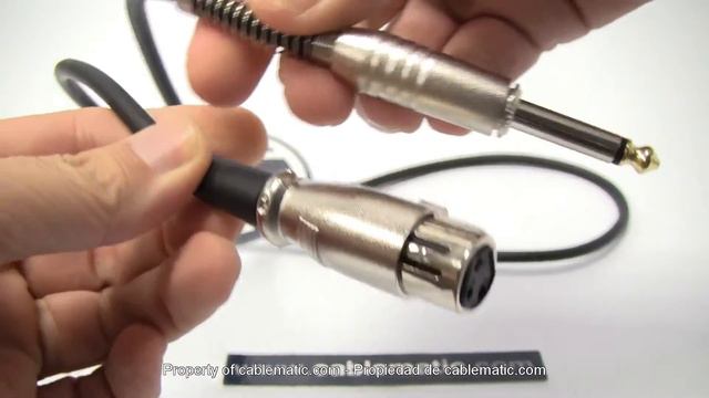 Cable audio micrófono instrumento XLR 3pin H a jack 6.3mm M distribuido por CABLEMATIC ® смотреть онлайн