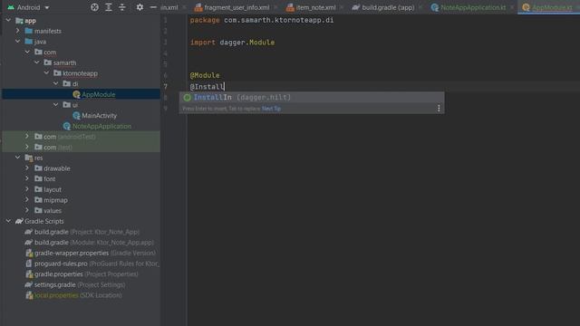 #9. Starting Android Part - Ktor Note App || Dependency Injection Setup || Project walkthrough смотреть онлайн
