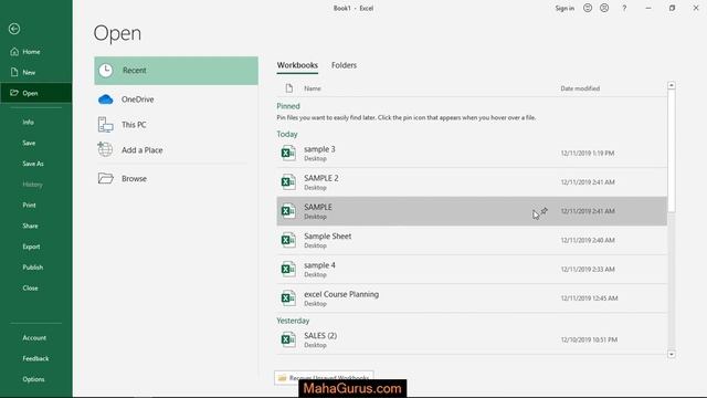 How to Open And Save File in Microsoft Excel- open and save file in Excel Tutorial смотреть онлайн