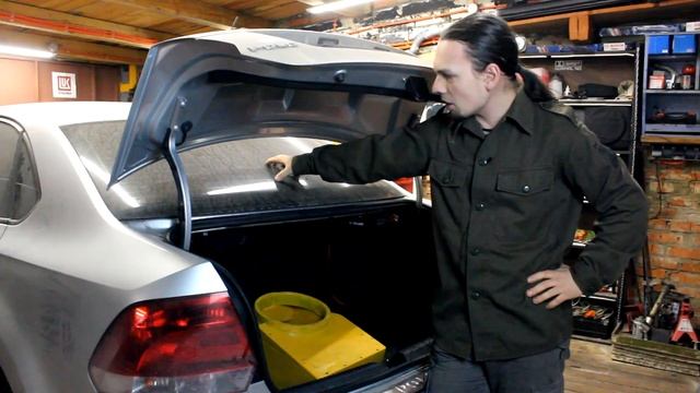 Как установить  сабвуфер в седане