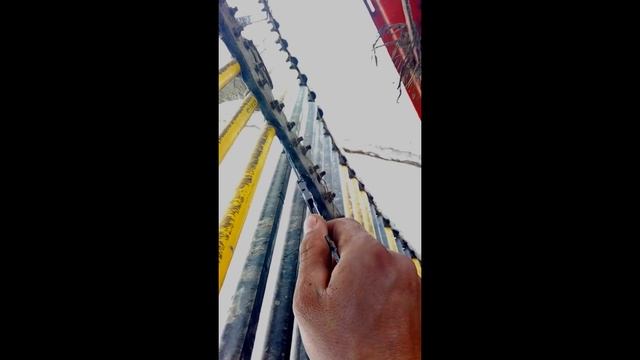 Ремонт транспортера ботвийника картофелеуборочного комбайна GRIMME HL 750 смотреть онлайн