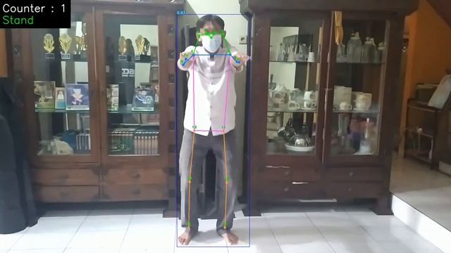 YOLOv7 Pose Estimation: Squat Counting App смотреть онлайн