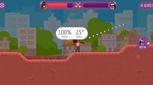 Попал в ЛИГУ. Побил рекорд. Играем в Bowmasters.