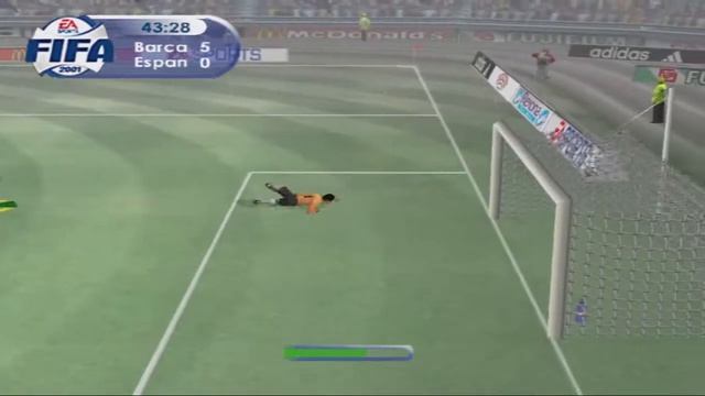 Fifa 2001 Gameplay FC Barcelona vs Espanyol смотреть онлайн