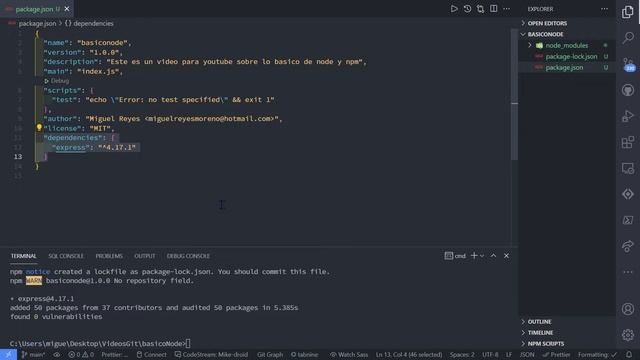 Lo básico que tienes que saber de Node, NPM y el archivo package.json смотреть онлайн