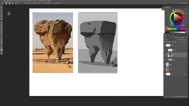 Как не ошибаться в тоне при рисовании простого пейзажа смотреть онлайн