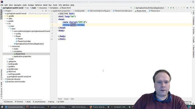 Spring Boot OAuth2 Thymeleaf Google смотреть онлайн