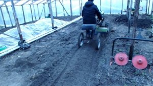 Адаптер для мотоблока с фрезой.