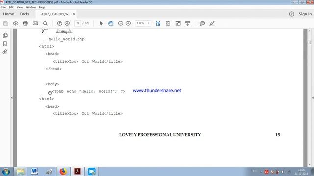 01 WEB TECHNOLOGIES 1 (PHP) смотреть онлайн