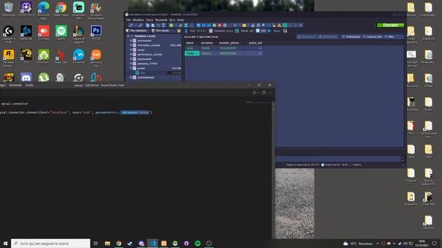 Database Sql con Python (Insert, Delete, Select e fase di setup) #1 смотреть онлайн