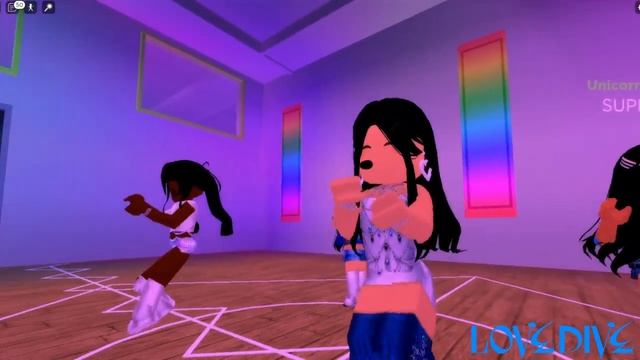 IVE- LOVE DIVE (ROBLOX DANCE CHOREOGRAPHY) KPOP VISIONARY ROBLOX смотреть онлайн