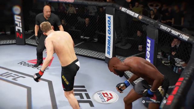UFC 2 Удар по Шарам глаза на лоб)) смотреть онлайн