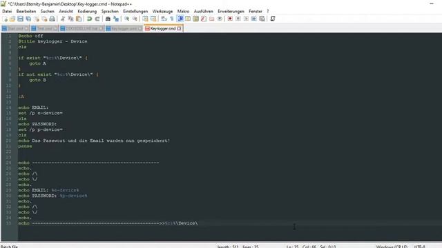 Tutorial #1 | Keylogger | Batch Skripten | BatchSkript смотреть онлайн