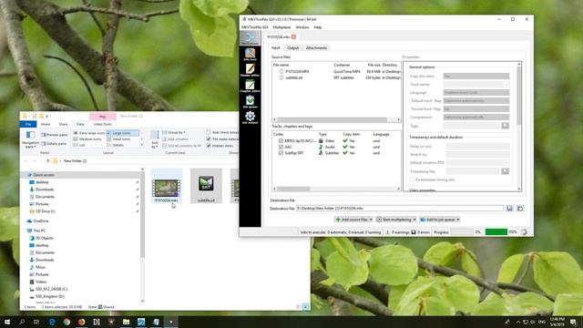 How to Losslessly merge MP4 and SRT into MKV (MKVToolNix GUI) смотреть онлайн