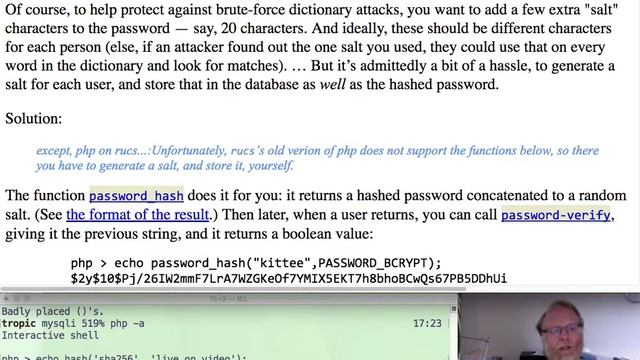 mysqli password security смотреть онлайн