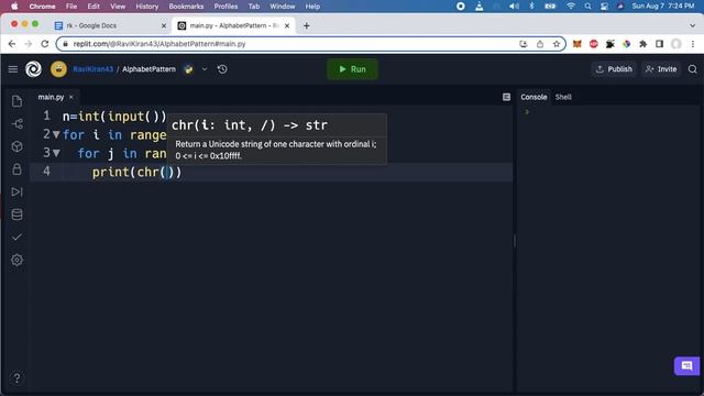 Alphabetic Pattern | Python Program to Print the Right Alphabetic Triangle | Grand Assignment - 2 смотреть онлайн