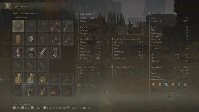 Giant Crusher Treasure Chest Location 4K - ELDEN RING смотреть онлайн