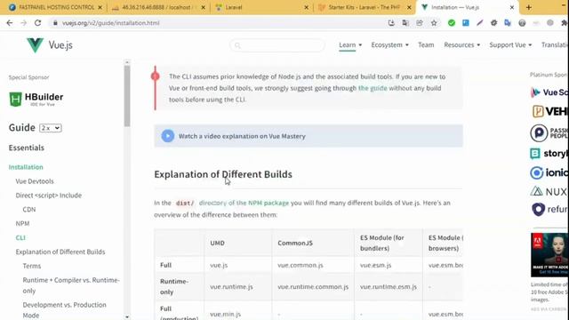Урок 1. Делаем web приложение на Laravel, vue, vue-router. Установка laravel и vue. Первые настройк смотреть онлайн